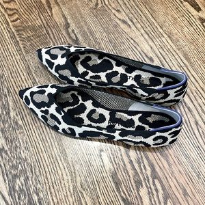Rothy flats in leopard, never been worn. Size 10.5